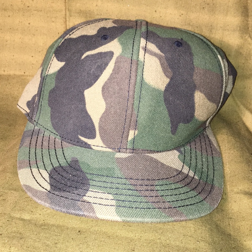 New Camo custom fitted 6 panel hat 7 1/2 finl 365